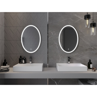 Mexen Elz osvetlené kúpeľňové zrkadlo 50 x 70 cm, LED 6000K, proti zaparovaniu - 9802-050-070-611-00