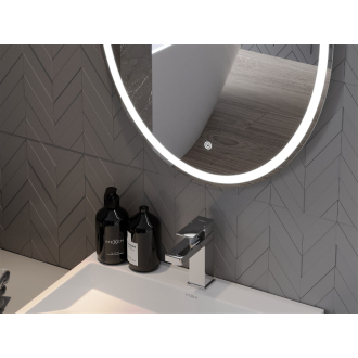 Mexen Elz osvetlené kúpeľňové zrkadlo 50 x 70 cm, LED 6000K, proti zaparovaniu - 9802-050-070-611-00