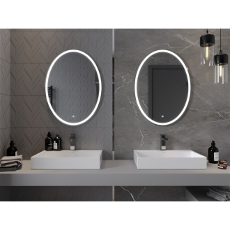 Mexen Elz osvetlené kúpeľňové zrkadlo 60 x 80 cm, LED 6000K, proti zaparovaniu - 9802-060-080-611-00