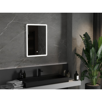 Mexen Navia osvetlené kúpeľňové zrkadlo 50 x 70 cm, LED 6000K, proti zaparovaniu - 9803-050-070-611-00