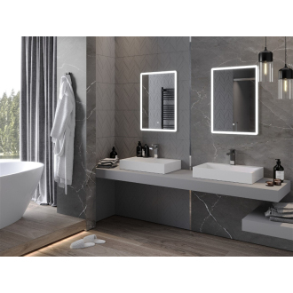 Mexen Navia osvetlené kúpeľňové zrkadlo 50 x 70 cm, LED 6000K, proti zaparovaniu - 9803-050-070-611-00