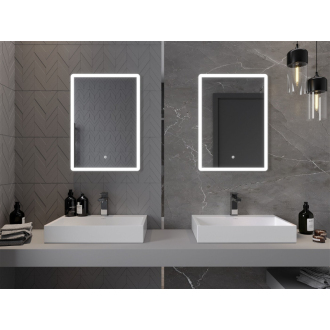 Mexen Navia osvetlené kúpeľňové zrkadlo 50 x 70 cm, LED 6000K, proti zaparovaniu - 9803-050-070-611-00
