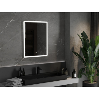 Mexen Navia osvetlené kúpeľňové zrkadlo 60 x 80 cm, LED 6000K, proti zaparovaniu - 9803-060-080-611-00