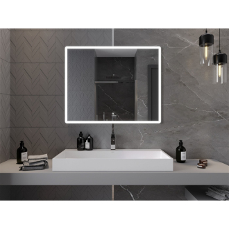 Mexen Navia osvetlené kúpeľňové zrkadlo 100 x 80 cm, LED 6000K, proti zaparovaniu - 9803-100-080-611-00