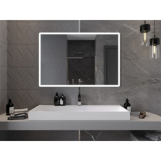 Mexen Navia osvetlené kúpeľňové zrkadlo 120 x 80 cm, LED 6000K, proti zaparovaniu - 9803-120-080-611-00