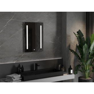Mexen Remi osvetlené kúpeľňové zrkadlo 50 x 70 cm, LED 6000K, proti zaparovaniu - 9804-050-070-611-00