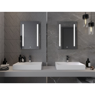 Mexen Remi osvetlené kúpeľňové zrkadlo 50 x 70 cm, LED 6000K, proti zaparovaniu - 9804-050-070-611-00