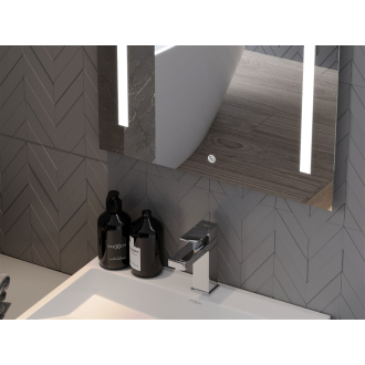 Mexen Remi osvetlené kúpeľňové zrkadlo 50 x 70 cm, LED 6000K, proti zaparovaniu - 9804-050-070-611-00