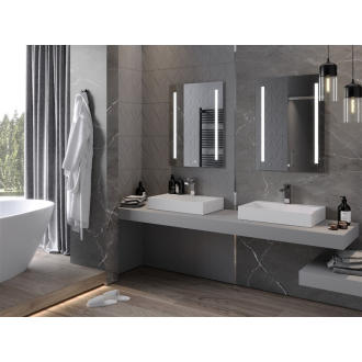 Mexen Remi osvetlené kúpeľňové zrkadlo 60 x 80 cm, LED 6000K, proti pare - 9804-060-080-611-00
