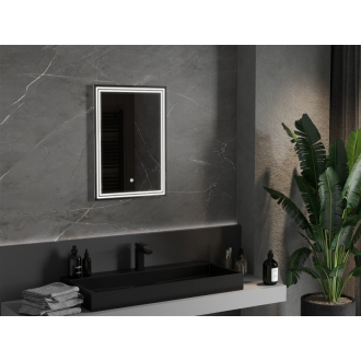 Mexen Taco osvetlené kúpeľňové zrkadlo 50 x 70 cm, LED 6000K, proti zaparovaniu - 9805-050-070-611-00