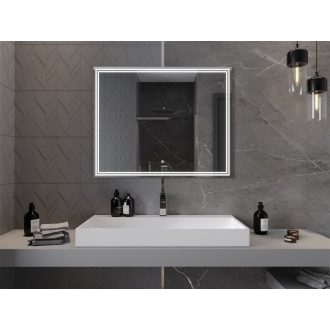 Mexen Taco osvetlené kúpeľňové zrkadlo 100 x 80 cm, LED 6000K, proti zaparovaniu - 9805-100-080-611-00