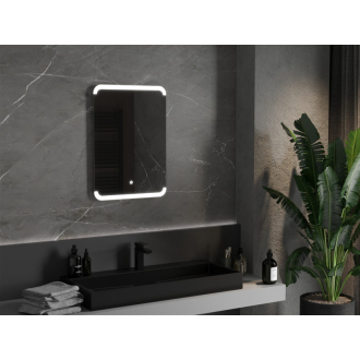 Mexen Nida osvetlené kúpeľňové zrkadlo 50 x 70 cm, LED 6000K, proti zaparovaniu - 9806-050-070-611-00