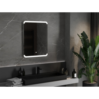 Mexen Nida osvetlené kúpeľňové zrkadlo 60 x 80 cm, LED 6000K, proti zaparovaniu - 9806-060-080-611-00