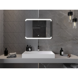 Mexen Nida osvetlené kúpeľňové zrkadlo 80 x 60 cm, LED 6000K, proti zaparovaniu - 9806-080-060-611-00