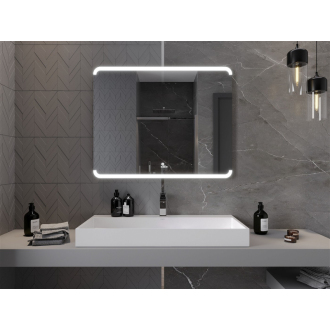 Mexen Nida osvetlené kúpeľňové zrkadlo 100 x 80 cm, LED 6000K, proti pare - 9806-100-080-611-00