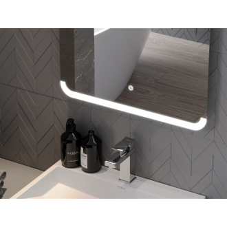 Mexen Nida osvetlené kúpeľňové zrkadlo 120 x 100 cm, LED 6000K, proti zaparovaniu - 9806-120-100-611-00