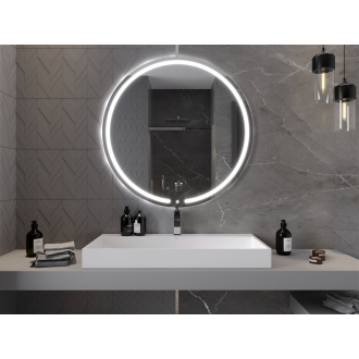 Mexen Rose osvetlené kúpeľňové zrkadlo, okrúhle 100 cm, LED 6000K, proti zaparovaniu - 9810-100-100-611-00
