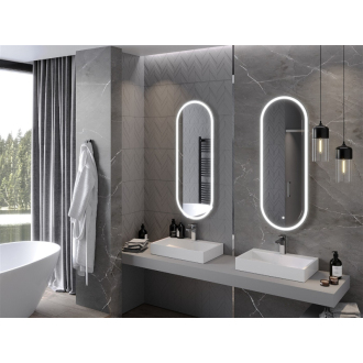 Mexen Bono osvetlené kúpeľňové zrkadlo 45 x 120 cm, LED 6000K, proti zaparovaniu - 9816-045-120-611-00