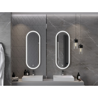 Mexen Bono osvetlené kúpeľňové zrkadlo 45 x 120 cm, LED 6000K, proti zaparovaniu - 9816-045-120-611-00
