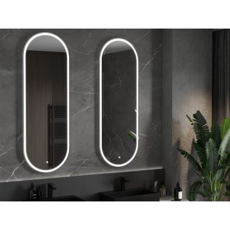 Osvetlené kúpeľňové zrkadlo Mexen Bono 55 x 155 cm, LED 6000K, proti zaparovaniu - 9816-055-155-611-00
