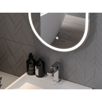 Osvetlené kúpeľňové zrkadlo Mexen Bono 55 x 155 cm, LED 6000K, proti zaparovaniu - 9816-055-155-611-00