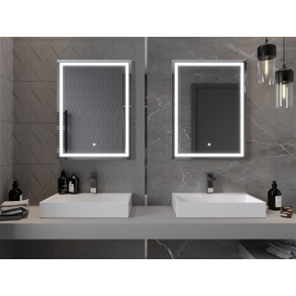 Mexen Miko osvetlené kúpeľňové zrkadlo 60 x 80 cm, LED 6000K, proti pare - 9819-060-080-611-00