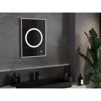 Mexen Koga osvetlené kúpeľňové zrkadlo 50 x 70 cm, LED 6000K, proti zaparovaniu - 9821-050-070-611-00