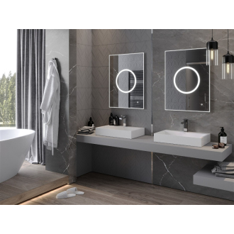 Mexen Koga osvetlené kúpeľňové zrkadlo 60 x 80 cm, LED 6000K, proti zaparovaniu - 9821-060-080-611-00