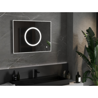 Mexen Koga osvetlené kúpeľňové zrkadlo 80 x 60 cm, LED 6000K, proti zaparovaniu - 9821-080-060-611-00