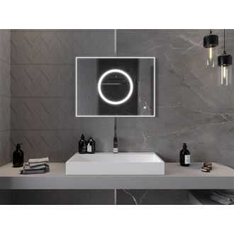 Mexen Koga osvetlené kúpeľňové zrkadlo 80 x 60 cm, LED 6000K, proti zaparovaniu - 9821-080-060-611-00