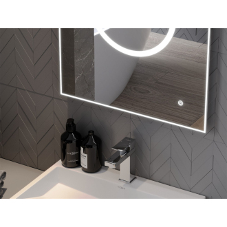 Mexen Koga osvetlené kúpeľňové zrkadlo 80 x 60 cm, LED 6000K, proti zaparovaniu - 9821-080-060-611-00
