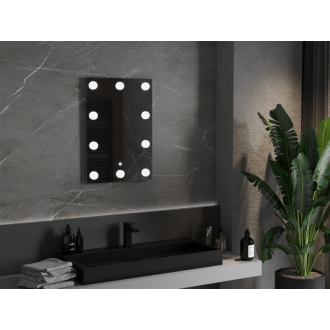 Mexen Dona osvetlené kúpeľňové zrkadlo 50 x 70 cm, LED 6000K, proti zaparovaniu - 9818-050-070-611-00