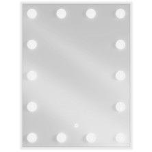 Mexen Dona osvetlené kúpeľňové zrkadlo 60 x 80 cm, LED 6000K, proti pare - 9818-060-080-611-00