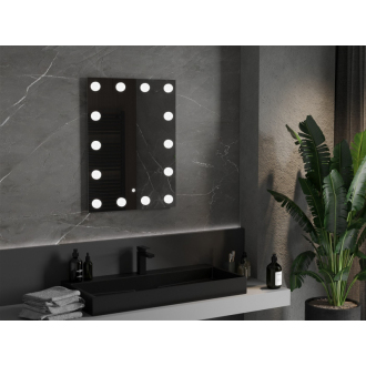 Mexen Dona osvetlené kúpeľňové zrkadlo 60 x 80 cm, LED 6000K, proti pare - 9818-060-080-611-00