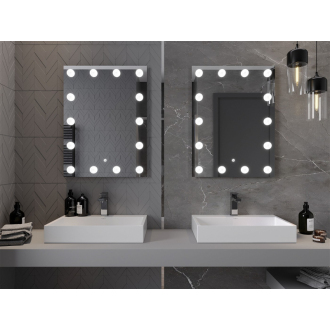 Mexen Dona osvetlené kúpeľňové zrkadlo 60 x 80 cm, LED 6000K, proti pare - 9818-060-080-611-00