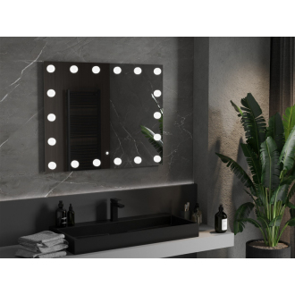 Mexen Dona osvetlené kúpeľňové zrkadlo 100 x 80 cm, LED 6000K, proti pare - 9818-100-080-611-00