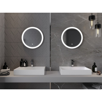 Mexen Oro osvetlené kúpeľňové zrkadlo, okrúhle 50 cm, LED 6000K, proti zaparovaniu - 9824-050-050-611-00