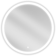 Osvetlené kúpeľňové zrkadlo Mexen Oro, okrúhle 80 cm, LED 6000K, proti zaparovaniu - 9824-080-080-611-00