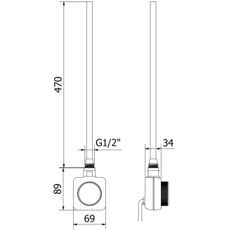 Mexen FA-FD14 elektrický ohrievač 500 W, biely - W956-0500-20