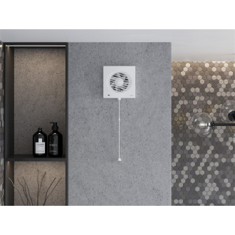 Mexen DXS 100 kúpeľňový ventilátor, káblový vypínač, biely - W9603-100K-00