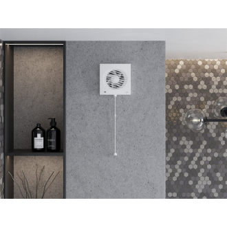 Mexen DXS 120 kúpeľňový ventilátor, káblový vypínač, biely - W9603-125K-00