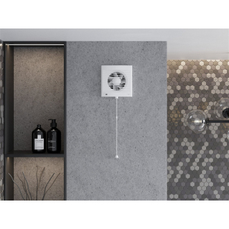 Mexen EXS 100 kúpeľňový ventilátor, káblový vypínač, biely - W9604-100K-00
