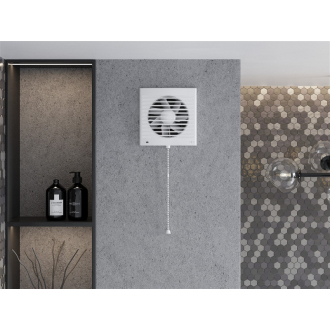 Mexen EXS 150 kúpeľňový ventilátor, káblový spínač, biely - W9604-150K-00