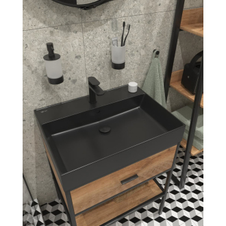 Infi. umývadlo čierna 605x465x130mm mat SATINF6046BKM