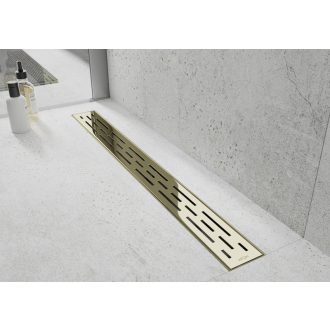 Mexen M01 90 cm - Rošt pre odtokový žľab FLAT/Flat 360, zlatý 1520090