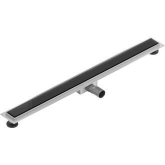 Mexen Flat MGB odtokový žľab 80 cm čierne sklo - 1026080-15
