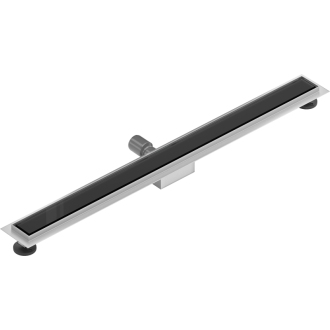 Mexen Flat MGB odtokový žľab 80 cm čierne sklo - 1026080-15