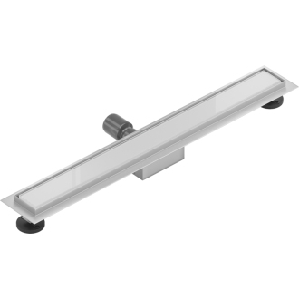 Mexen Flat MGW odtokový žľab 60 cm biele sklo - 1027060-15