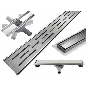 Mexen Flat 360° M01 otočný odtokový žľab 60 cm chróm - 1020060-40