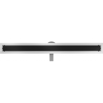 Mexen Flat 360 ° MGB otočný odtokový žľab 90 cm čierne sklo - 1026090-40